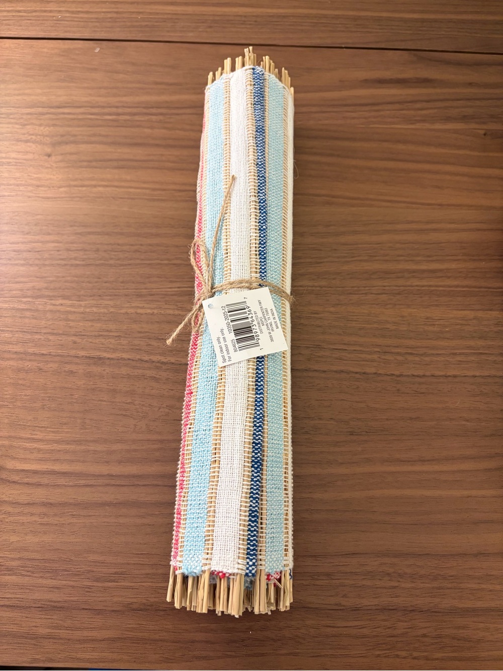 Celebrate It Red White & Blue Striped Table Runner 14” x 6 Ft New